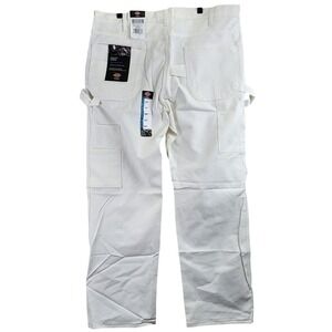 Dickies 1953WH Painter Utility Pants Mens 38x30 White Relaxed Fit Carpenter Work